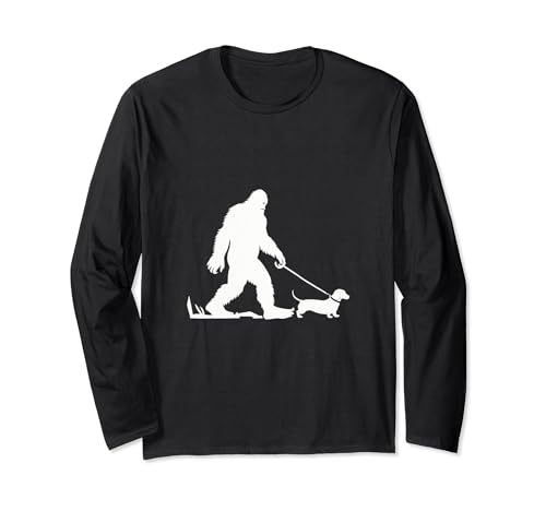 Bigfoot - Chemise teckel - Motif drôle de chien Wiener Manche Longue