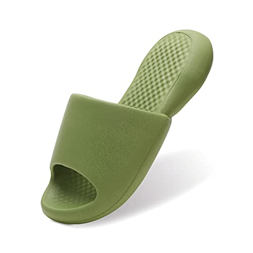 Stunner Slippers for Women and Men Bathroom Slipper Quick Drying Non-Slip Open Toe Soft Thick Sole Sandals House Slipper for Indoor & Outdoor Gray