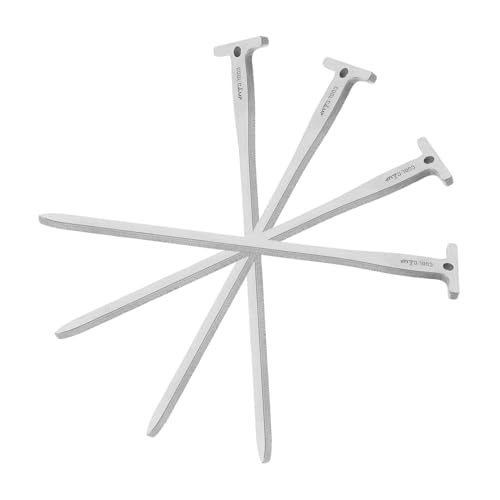 ifundom 4 Piezas De Accesorios para Estacas De Carpa Estacas De Lona ​​Anclajes De Amarre Estacas En Espiral para Carpa Piquetas para Carpa para Viajes Luces De Tierra Estacas para