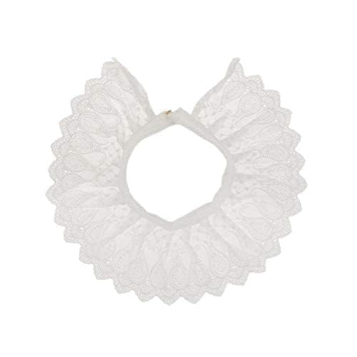 ? 2Pcs Fashion Lace Women Cotton Shirt Peter Pan Fake Collar Detachable White | Other Womens Accessories | Womens Accessories | Clothing Shoes & Accessories-image-36
