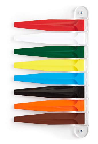 Image of Exam Room Flags, Made in USA Medical Door Flags for Doctor Offices, Hospitals, Clinics, Durable, Reliable Room Status Sign, Primary Colors, 8 Flag System, 7-Inch