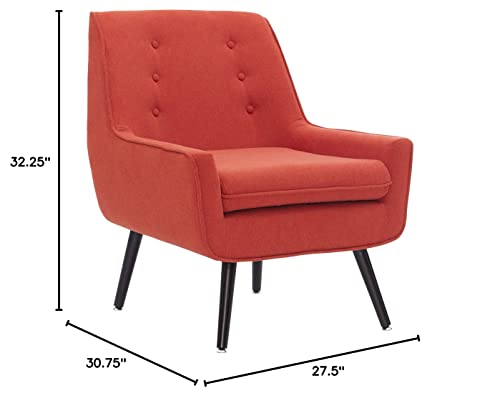 Linon Reid Pimento Chair, Dark Espresso, 27.5 X 30.75 X 32.25 #TOP6