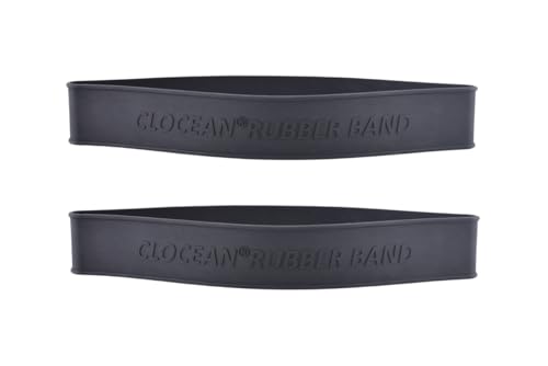 Firefighter Helmet Band 2 Pack Strengthened Rubber Fire Helmet Strap for Holding Firefighting Tools Flexible and Sturdy to Fit for Various Styles of Fire Helmets or Hard Hats Black