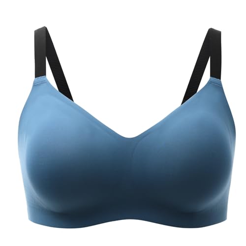Momcozy Seamless Bra for Women, 3.0 Jelly Strip Lifting Wireless Bra with Breathable Perforations