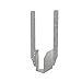 Simpson Strong Tie THAL422 3-5/8 in. x 22-5/8 in. Adjustable Truss Hanger Skewed Left 12-per Box