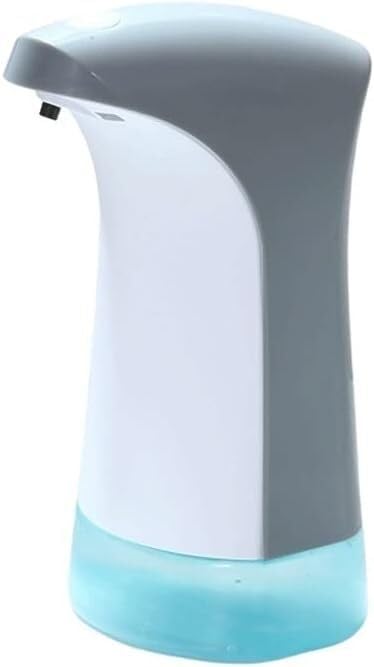 Dispensador automático de jabón, bomba sin contacto para jabón de manos y desinfectante, botella con sensor de 380 ml, fácil recarga, diseño ergonómico para baño y cocina