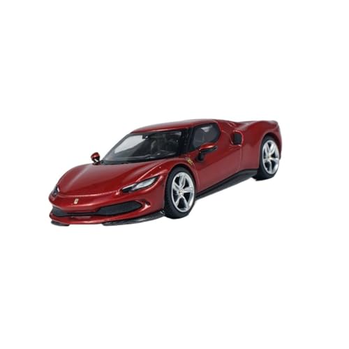 Ferrari 296 GTB 1:64 en métal Rosso Imola : le cadeau idéal pour passionné de voitures