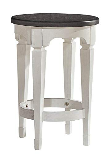Liberty Furniture Industries Allyson Park - Taburete para consola, color blanco/carbón