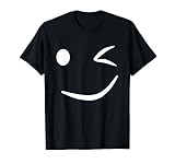 Wink Smile Humor Graphic Novelty Sarcastic Funny Sarcasm T-Shirt