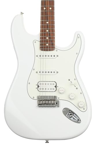 Image of Fender Player Stratocaster HSS Electric Guitar, Polar White, Pau Ferro Fingerboard