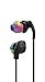 Skullcandy Method Sweat Resistant Sport Earbud with In-Line Microphone and Remote, Lightweight and Secure In-Ear Fit for Running and Exercise, Cable Management Clip for Workouts, Black/Swirl/Cool Gray