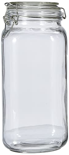 axentia Bocal à étrier en verre transparent Ø 11 cm Hauteur 26 cm env. 2 l