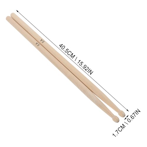 Baquetas de arce clásicas para batería, instrumento de percusión profesional, adecuadas para principiantes y uso diario miniatura 4