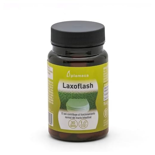 PLAMECA - Laxoflash, para el Funcionamiento del Tracto Intestinal, con Sen, Fructooligosacáridos y Zumo de Ciruela, sin Gluten o Lactosa - 30 Cápsulas Vegetales