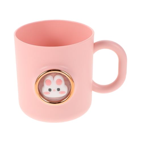 CALLARON Vaso De Enjuague Bucal Para Limpieza Bucal Vaso De Cepillo De Para Lindas Tazas De Cepillo De Porta Cepillos De Para Baño Rosa El Plastico