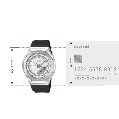 Image of Casio G-Shock Women GM-S2110-1A7DR Analog-Digital White Watch Women (G1782)
