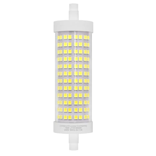 Genérico Bombilla LED R7S 118mm J118 Halógeno Lineal de Repuesto 18W 6000k para Luces de Inundación 2510 Lumen Alto Brillo