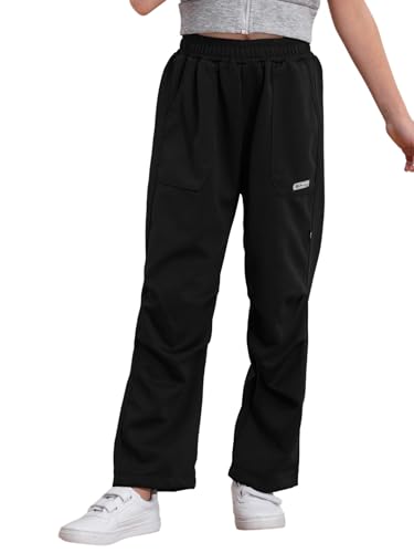 Linjinx Boys Girls Cargo Trousers Kids Casual Sports Athletic Joggers Pants Hip Hop Dance Sweatpants with Pockets