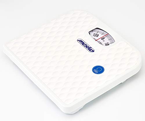 Mesko MS8160 Personenwaage Mechanische bis zu 130kg, Analoge Badezimmerwaage Hohe Genauigkeit, Anti-Rutsch-Oberfläche, Nicht-Digital, Einfach zu Bedienen, ohne Batterien