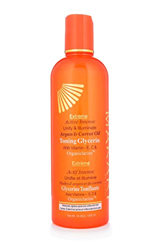 Makari Extreme Argan & Carrot Oil Skin Toning Body Glycerin 16.8oz – Brightening & Tightening Moisturizer for Body with Organiclarine – Brightening Treatment for Dark Spots, Acne, Wrinkles & Dryness