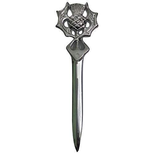 Scottish Claymore Kilt Pin Sword Chrome Finish Wedding Stag Accessories
