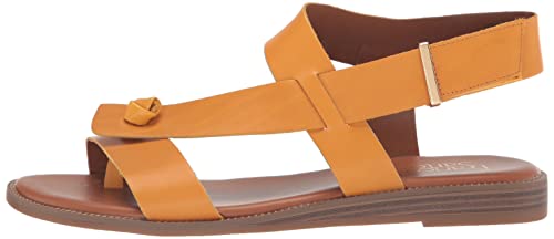 Franco Sarto Womens Glenni Ankle Strap Flat Sandals, Goldenrod, 6 #TOP7
