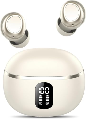 FAMOO Ear Buds Wireless Earbuds, Bluetooth Headphones 5.4 In Ear with 4 ENC Noise Cancelling Mic, 50H Playtime Bluetooth Earphones, Bass Boost 90%, NEW Mini Bluetooth Earbuds IPX7 Waterproof, USB-C