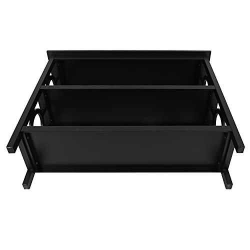 Decor Therapy Grafton Two Shelf Bookcase, Black Medium #TOP2