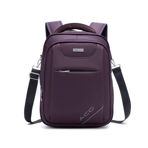 Mochila Bolsa Feminina Reforçada Impermeável Notebook Alça Ajustável Faculdade Dia a Dia (Roxo Escuro)