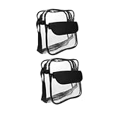 PENIKOKO 2個 透明バッグ スタジアム承認 製クリアショルダーバッグ 大容量 多用途 ビーチ コンサート スポーツイベント対応