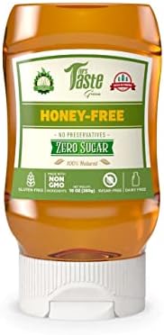 Mrs Taste Green, Honey Free, 100% Natural and Vegan Product, No Preservatives, Dairy and Gluten Free, Low Calorie Syrup, Bee Free Premium Honey Substitute (10 oz, Honey Free)