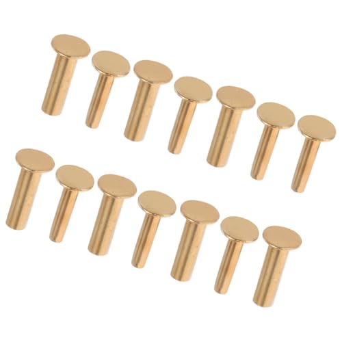POPETPOP Set de 7 Pares de Remaches para Mangos de Cuchillos Pernos Metálicos y Herramienta de Fijación, Adecuado para Reparación de Cuchillos de Cocina y Chef