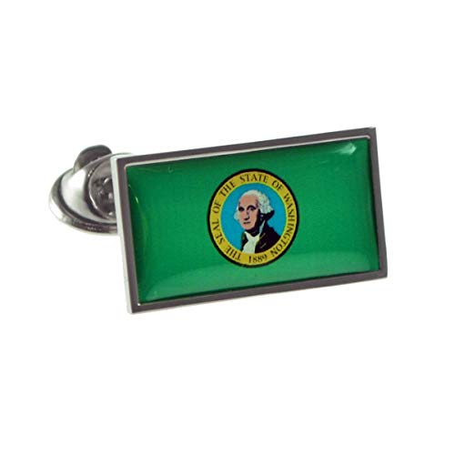 USA American WASHINGTON State Flag Lapel Pin Badge