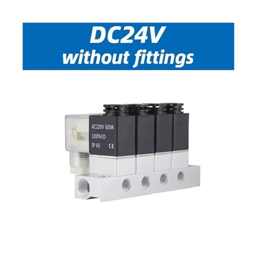 Électrovanne pneumatique 2 voies NC DC24V haute précision pour circuit d'air - 3