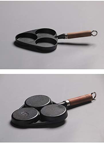 Omelet Pans 3-Cup Egg Frying Pan, Cast Iron Egg Cooker Pan #TOP3