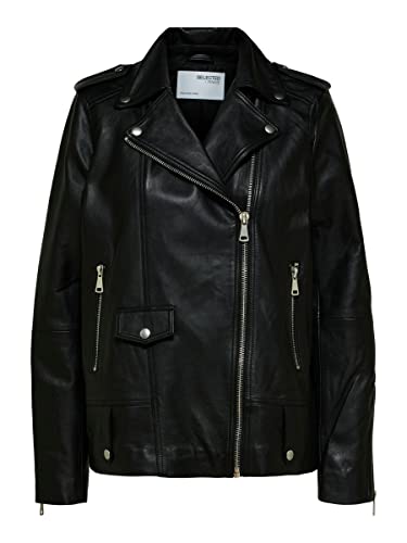 Veste en cuir SELECTED FEMME Slfmadison un blouson de qualité premium intemporel