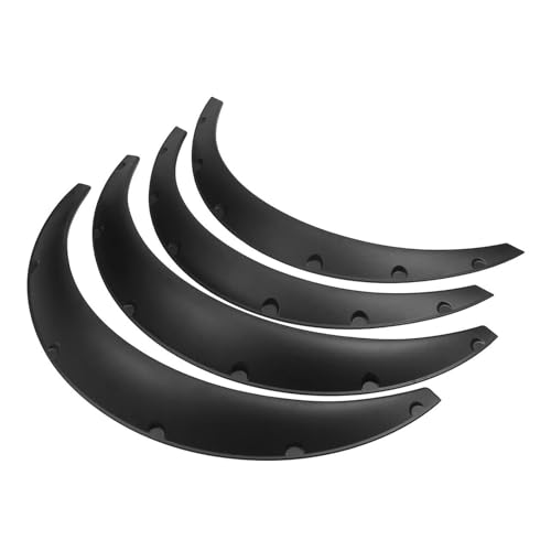 Juego de guardabarros universales de 4 piezas negros con faldones para coche