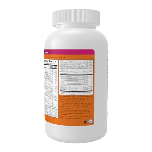 Image of NOW Supplements, Prenatal Gels + DHA with 250 mg DHA per serving, plus Borage Oil (GLA), 180 Softgels