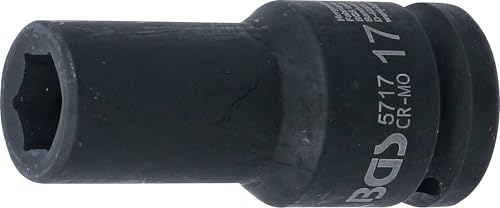 BGS 5717 | Kraft-Steckschlüssel-Einsatz Sechskant, tief | 20 mm (3/4") | SW 17 mm 1 BGS 5717 | Kraft-Steckschlüssel-Einsatz Sechskant, tief | 20 mm (3/4") | SW 17 mm