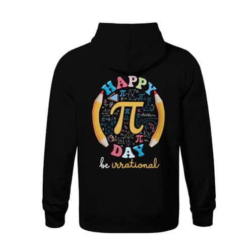Kids Retro Happy Pi Day Be Irrational Math Teacher Boys Girls Lightweight Kangaroo Pocket Hoodies3