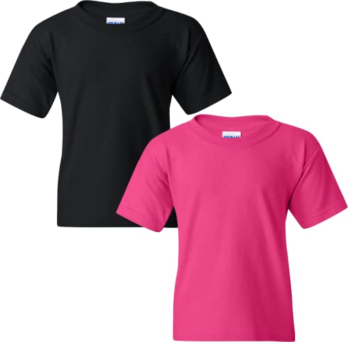 T-shirt coton épais enfant Gildan G5000B lot de 2 haute densité
