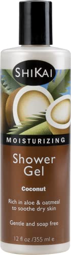 ShiKai Daily Moisturizing Shower Gel (Sandalwood, 12oz) | With Hydrating Aloe Vera & Oatmeal | Scented Body Wash for Dry Skin Relief image 5