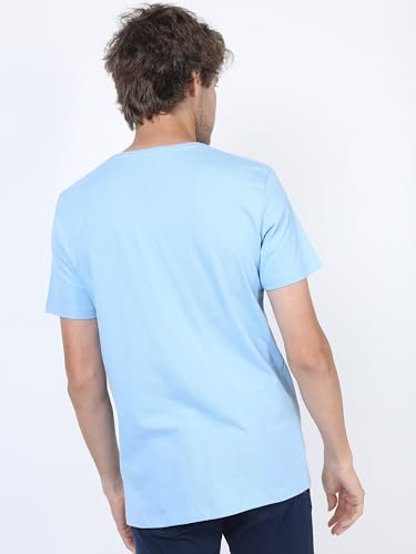 Image of KETCH Men Cotton Slim Fit Printed Half Sleeve T-Shirt