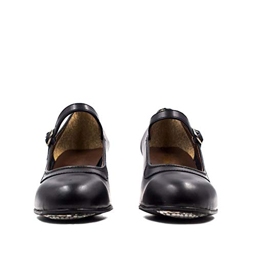 Women’s Flamenco Shoes with Nails, Beginner Folklorico Dance Shoe, 5cm Heel, Made in Spain3