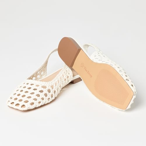 Image of The Drop Women's Palma Woven Slingback Flat