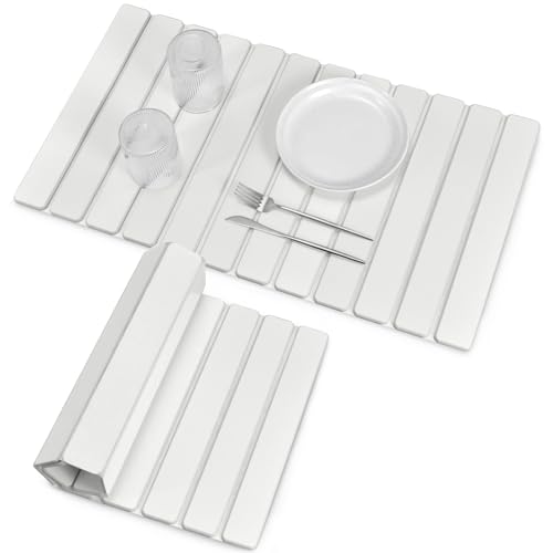 Extral Large Stone Dish Drying Mats for Kitchen Counter, 28"(L)×16"(W),