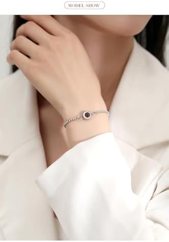 Bracelet with picture, custom personalized photo projection bracelet, picture bracelet, personalized photo memorial bracelet for women, girlfriend, mother image 5