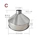 304 Stainless Steel Large Wide-bore Large Funnel Grain Food Industrial Refining Machinery Funnel 24 CM 28 CM(C)