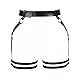 WENTPOL Damen Punk Leder Harness Taille Bein käfigbetten Geschirr Gothic Strumpfband Gürtel Damen Bondage Geschirre Sexy Taille Ringe Hosenträger Gürtel Schenkel Kette BDSM Bondage