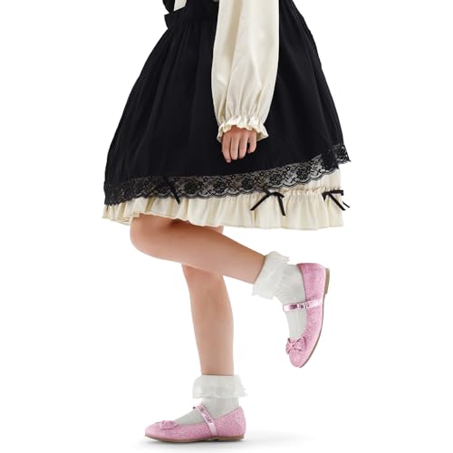 K KomForme Girl's Ballet Flats Non-Slip Soft Mary Jane Walking Party Dress Shoes for Toddler/Little Kid/Big Kid2